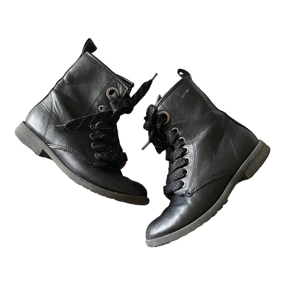 CAT & JACK-BLACK MOTO BOOTS-GIRLS SUZE 13